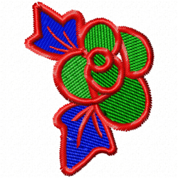 Flowers And Tree Embroidery Design 7